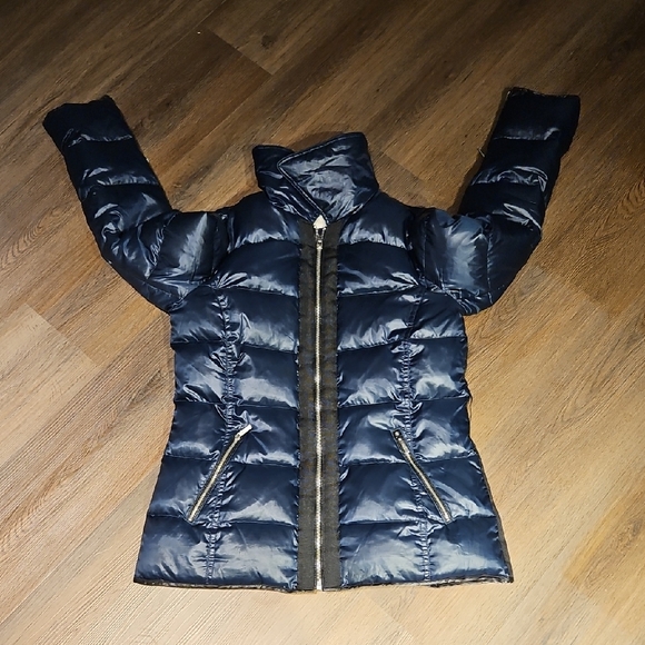 Laundry By Shelli Segal Jackets & Blazers - Laundry By Shelli Segal Midnight Blue Puffer Jacket